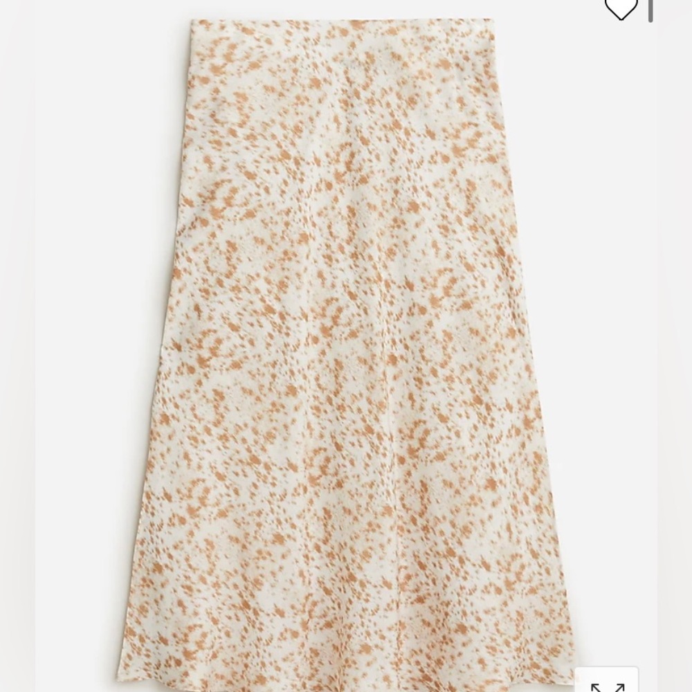 J. Crew slip skirt-brand new, animal print